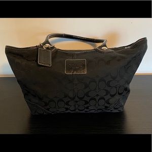 Coach Signature Black Bleecker Tote - F14385